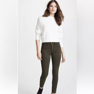 NEW L'AGENCE Margot High Rise Skinny Jeans Green Sz 32